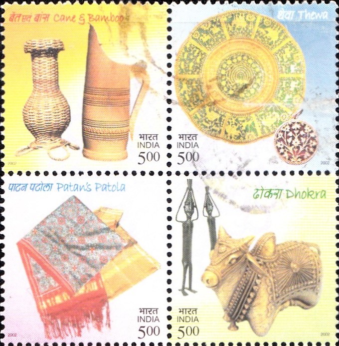 Cane & Bamboo artifacts, Thewa art, Dhokra casting and Patan's Patola fabrics