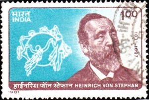 India on Heinrich von Stephan