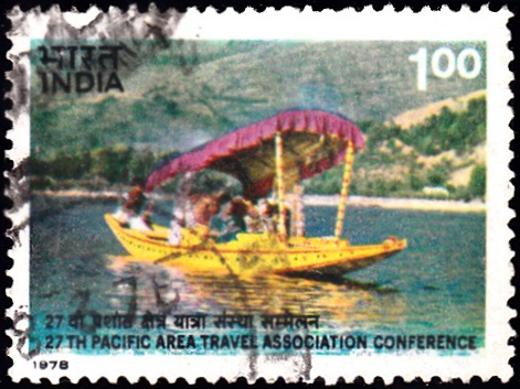Shikara on Dal Lake, Kashmir