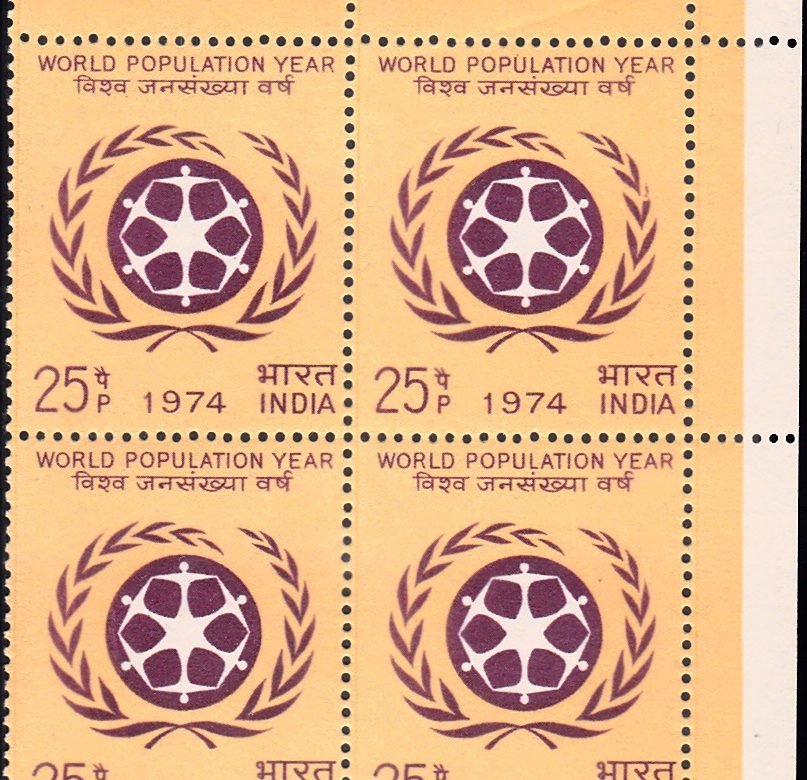 India on World Population Year 1974