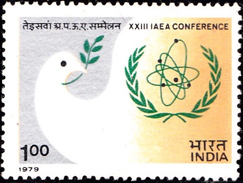 Peace Dove with Olive Branch and IAEA Emblem