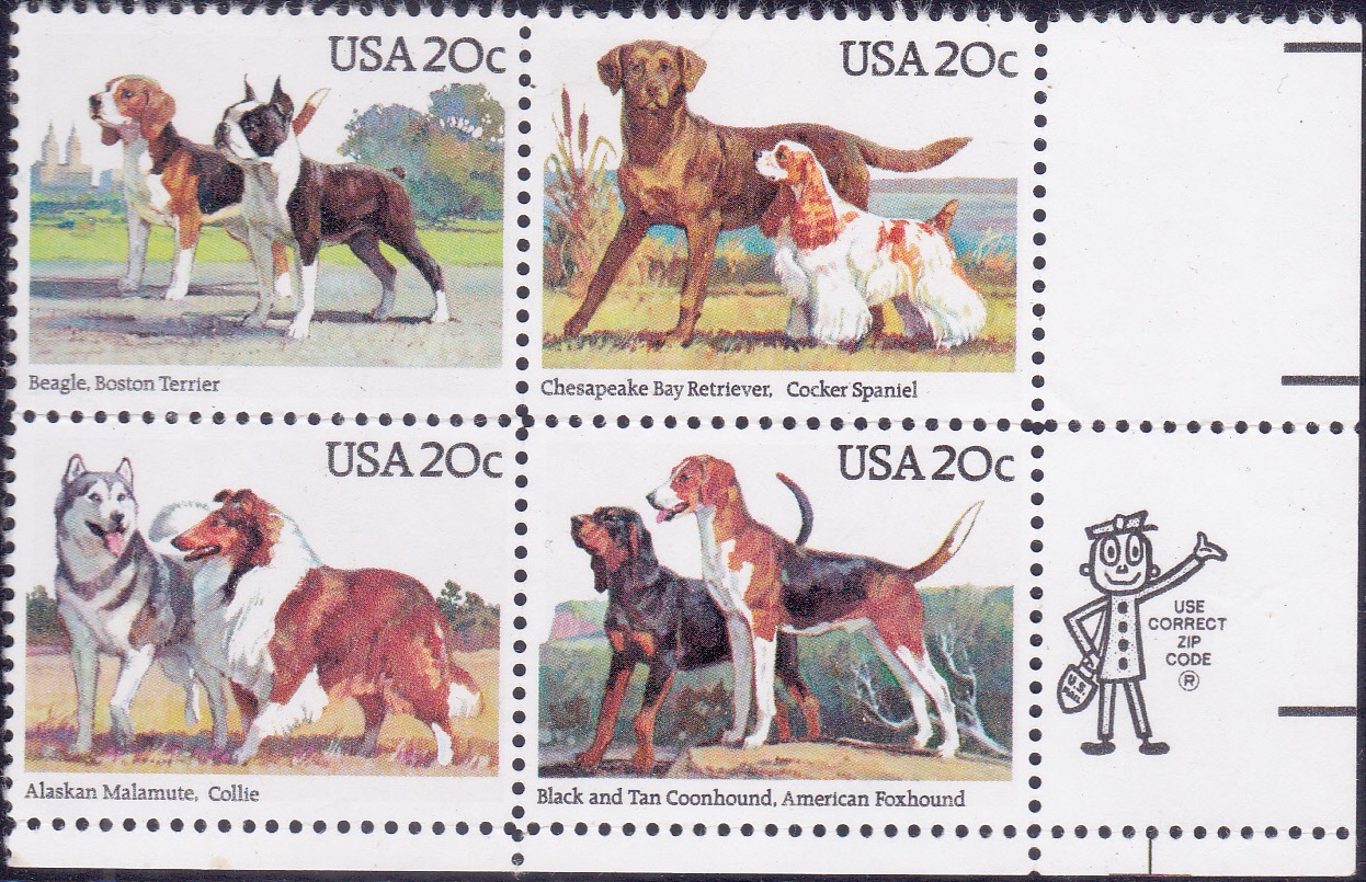 Dogs [Block of 4]