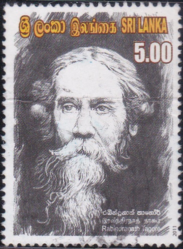 Rabindranath Tagore [Sri Lanka Stamp]