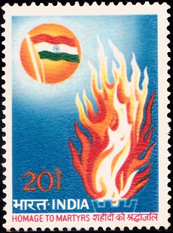 Indian National Flag and Flames