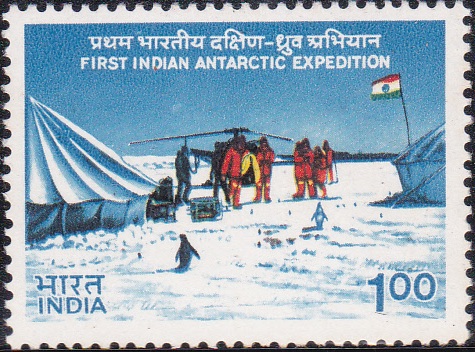 Indian Scientists at Antarctic Camp