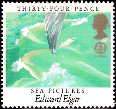 1106 Sea Pictures, by Edward Elgar, Waves, Wing [England Stamp 1985]