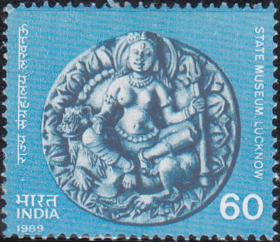 Goddess Durga on Terracotta Plaque