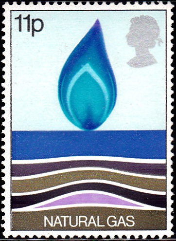829 Natural Gas, Flame [England Stamp 1978]