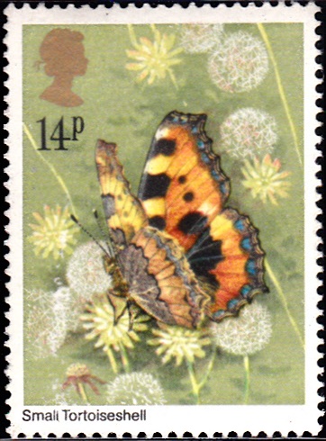 941 Small Tortoiseshell Butterfly [England Stamp 1981]