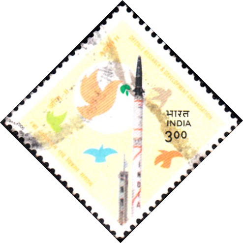 1733 DRDO - Agni II [India Stamp 2000]