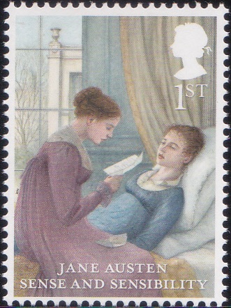 1. Jane Austen - Sense and Sensibility [England Stamp 2013]