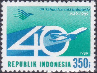 1379 Garuda Indonesia Airlines [Indonesia Stamp 1989]