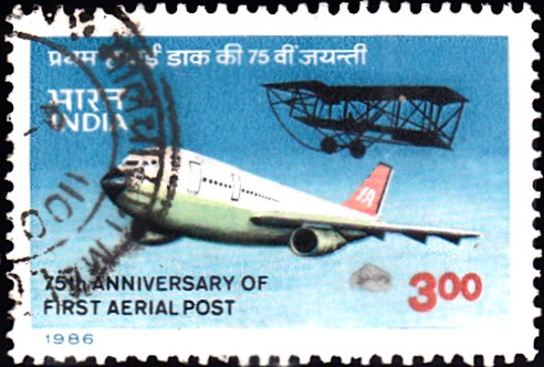 Modern Air India Airlines Plane and Humber Sommer Bi-plane