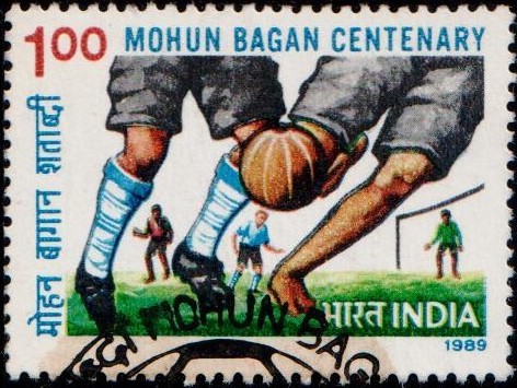 India Stamp 1989, Mohan Bagan A.C. Sporting Club, Indian Football, Bhupendra Nath Bose