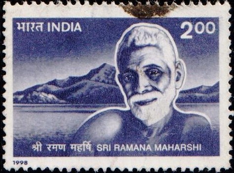 India Stamp 1998, Venkataraman Iyer, Jibanmukta, Arunachala, red mountain, Arunagiri, Annamalai Hill, Arunachalam, Arunai, Sonagiri, Sonachalam