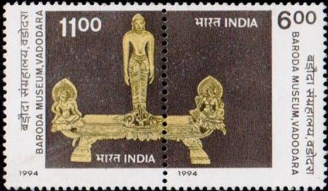 India Se-tenant Stamp 1994, Baroda Museum & Picture Gallery, Jainism, Tirthankara Rishabhanatha
