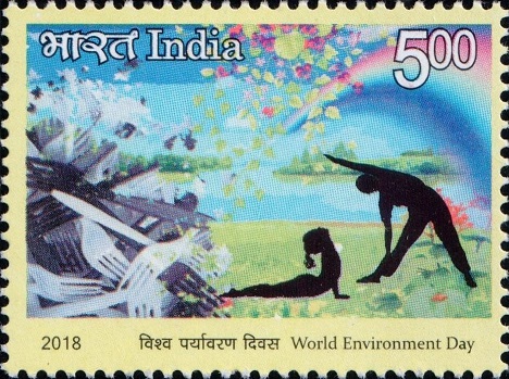 Environment Day and Rainbow : Fight Plastic Pollution