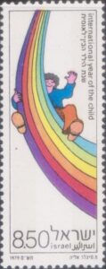 Boy riding Rainbow